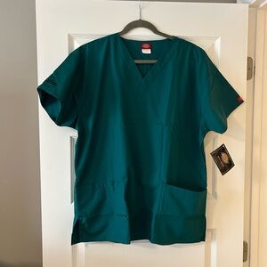 Dickies Teal‎ V-Neck Scrub Top